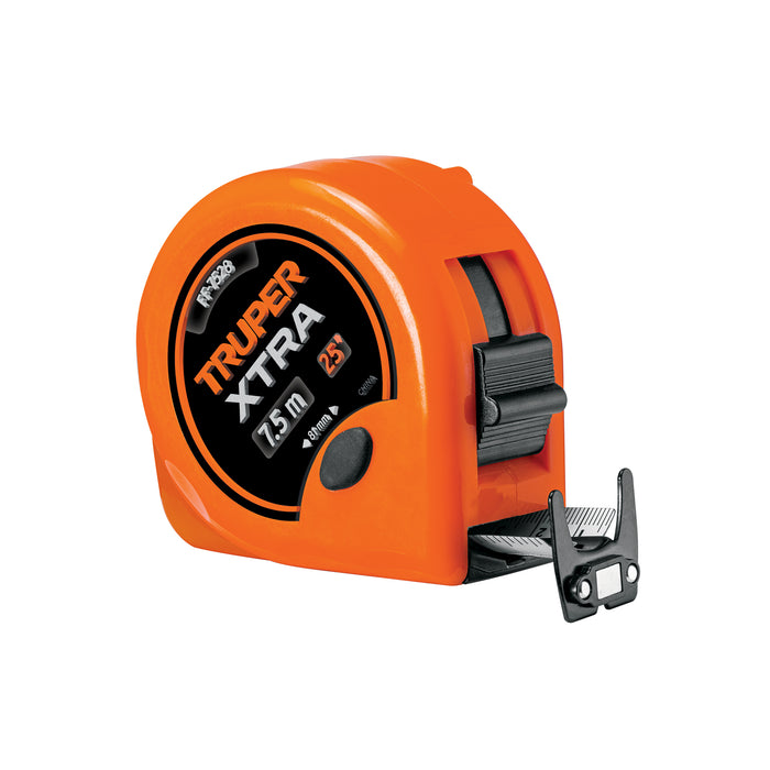 Flexómetro XTRA 7.5 m cinta extra ancha 28 mm, TRUPER
