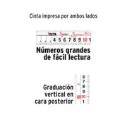 Flexómetro XTRA 7.5 m cinta extra ancha 28 mm, TRUPER