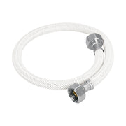 Manguera lavabo/fregadero, vinilo blanco, 1/2' x 1/2', 55 cm