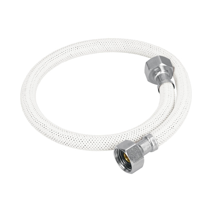 Manguera lavabo/fregadero, vinilo blanco, 1/2' x 1/2', 55 cm