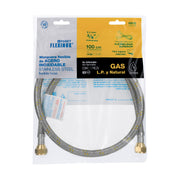 Manguera para gas, acero inox, 3/8' flare, 100 cm, FOSET