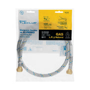 Manguera para gas, aluminio, 3/8' flare , 100 cm, FOSET
