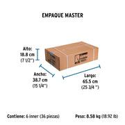 Manguera para gas, aluminio, 3/8' flare, 150 cm, FOSET BASIC