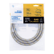 Manguera para gas, acero inox, 3/8' flare, 150 cm, FOSET