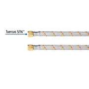 Manguera para gas, aluminio, 5/16' flare, 200cm, FOSET BASIC