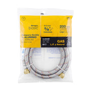 Manguera para gas, aluminio, 3/8' flare, 200 cm, FOSET BASIC