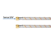 Manguera para gas, aluminio, 5/16' flare, 250cm, FOSET BASIC