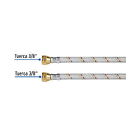 Manguera para gas, aluminio, 3/8' flare, 300 cm, FOSET BASIC