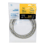 Manguera para gas, acero inox, 3/8' flare, 300 cm, FOSET