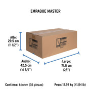 Manguera para gas, aluminio, 3/8' flare, 400 cm, FOSET BASIC