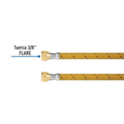 Manguera para gas, vinilo, 3/8' flare, 500 cm, FOSET