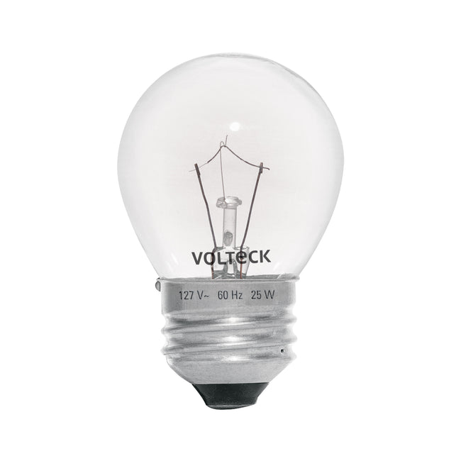 Foco incandescente 25W para horno/refrigerador, transparente
