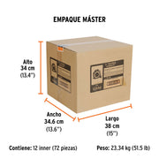 Flexómetro industrial contra impactos 5 m cinta 19 mm