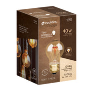 Lámpara incandescente vintage 40 W tipo bombilla, VOLTECK