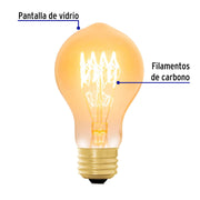 Lámpara incandescente vintage 40 W tipo bombilla, VOLTECK