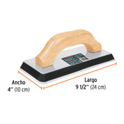 Flota de hule 9-1/2', espesor 5/8',acabado extraliso, TRUPER