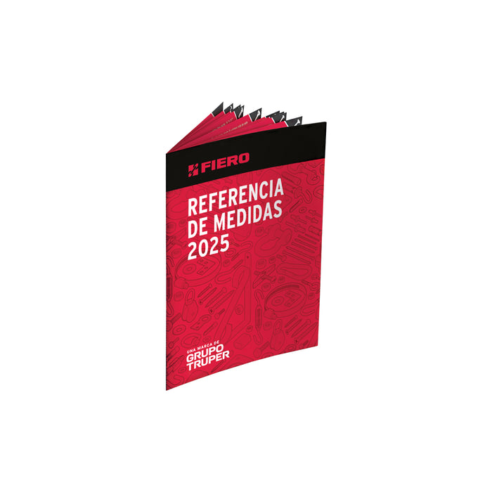 Muestrario 2025 de referencia medidas de tornillería FIERO