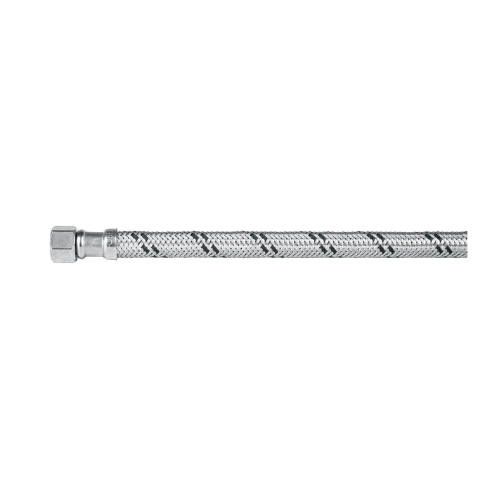 Manguera lavabo/fregadero, acero inox, 1/2' x 3/8', 40 cm