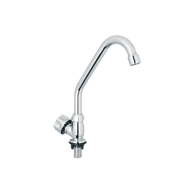 Llave individual fregadero,ABS,cuello corto,hexagonal, BASIC