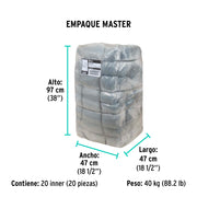 Rollo de 25 m de franela gris de algodón, KLINTEK