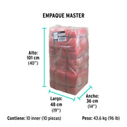 Rollo de 50 m de franela roja de algodón, KLINTEK