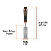 Formón 1-1/2' mango Comfort Grip, TRUPER