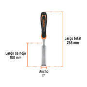 Formón 1' mango Comfort Grip, TRUPER