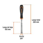 Formón 3/4' mango Comfort Grip, TRUPER