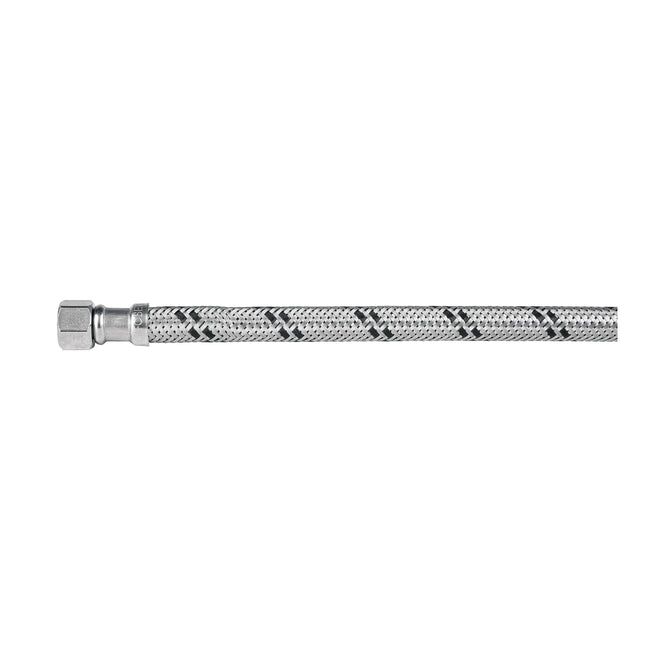 Manguera 'T' lavabo/fregadero,acero inox,3/8'x1/2'x1/2',55cm