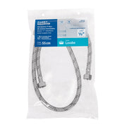 Manguera 'T' lavabo/fregadero,acero inox,1/2'x1/2'x1/2',55cm