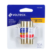 Blíster con 2 fusibles 30 A con agarradera, VOLTECK