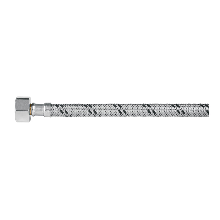 Manguera p/WC, acero inox, 1/2'x7/8', 35 cm, plástico/latón