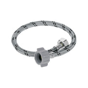 Manguera p/WC, acero inox, 1/2'x7/8', 50 cm, plástico/latón
