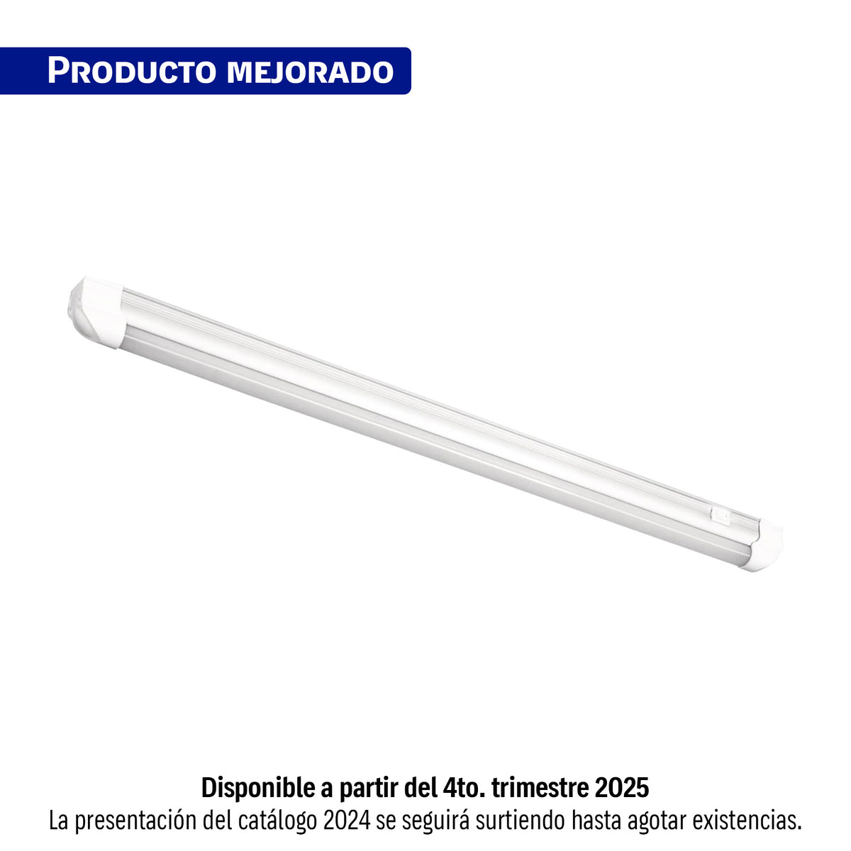Luminario lineal LED 7W, 6500K, ultradelgado, para gabinete