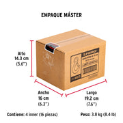 Gancho eslinga de acero forjado 3/4', carga 500 kg, FIERO