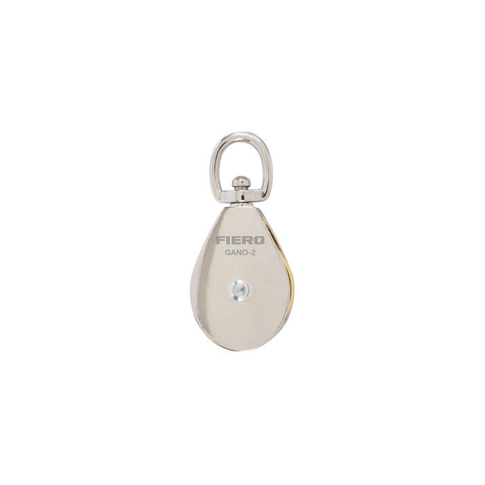 Garrucha para noria giratoria 2' sencilla niquelada, FIERO