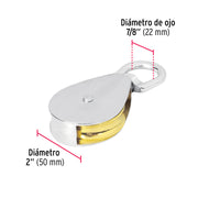 Garrucha metálica para noria de 2', FIERO