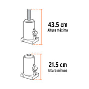 Gato hidráulico de botella de 6 Ton, TRUPER