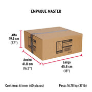 Bolsa con 5 guardacabos para cable de acero de 1/2', FIERO