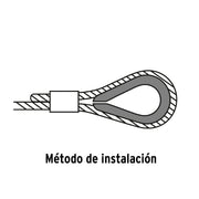 Bolsa con 10 guardacabos para cable de acero de 1/4', FIERO