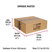 Bolsa con 10 guardacabos para cable de acero de 1/8', FIERO