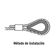 Bolsa con 10 guardacabos para cable de acero de 1/8', FIERO