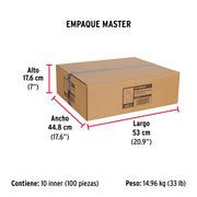 Bolsa con 5 guardacabos para cable de acero de 3/8', FIERO