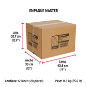 Bolsa con 5 guardacabos para cable de acero de 5/16', FIERO