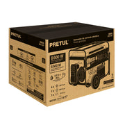 Generador portátil 5.5 kW motor a gasolina, PRETUL