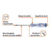 Desarmador de cruz de golpe 1/4' x 4', TRUPER EXPERT
