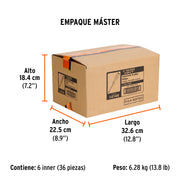 Desarmador de cruz de golpe 1/4' x 6', TRUPER EXPERT