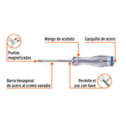 Desarmador de cruz de golpe 3/16' x 3', TRUPER EXPERT