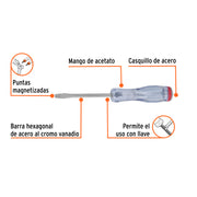 Desarmador plano de golpe 3/16' x 3', TRUPER EXPERT