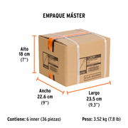 Desarmador plano de golpe 3/16' x 3', TRUPER EXPERT